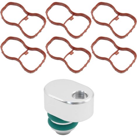 11618511363 Intake Swirl Flap Plug Delete Kit with Manifold Gaskets Replacement for BMW 3 5 7 Series E90 E91 E92 E93 F07 F10 F11 F01 F02 X5 E70 X6 E71 N57 N57S 11617807480 (1/5)