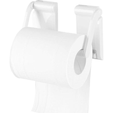Porte Rouleau Papier Toilette Magnétique, Support Papier Toilette Aimanté, Distance Réglable, Rotatif à 180°, pour Cuisine, Salle de Bain, Rangement (1/5)