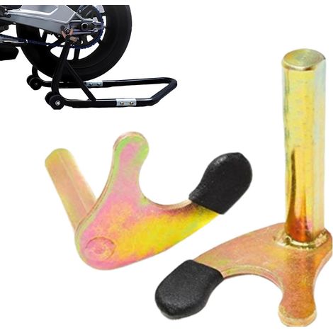 Support de vélo Sport, d'enclos pour Moto, 2 pièces Fixation Moto Robuste, Levage Bobine à Bras oscillant, Crochets Paddock vélos d (1/5)