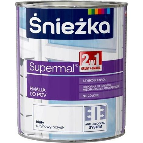 Śnieżka Supermal PVC Esmalte Blanco 0,75l (1/2)
