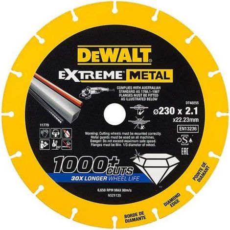 DeWALT - Disque à tronçonner diamanté pour métal 150x22,2 mm DT40253