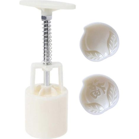 Tampons à gâteaux de lune de 25 g, outils de pression manuelle, en plastique, accessoires de pâtisserie (1/5)