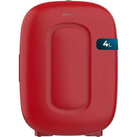 Cecotec Mini-réfrigérateur Bolero MiniCooling 4L Capri Red. Compatible avec les prises 12 V et 220 V, idéal pour les voitures