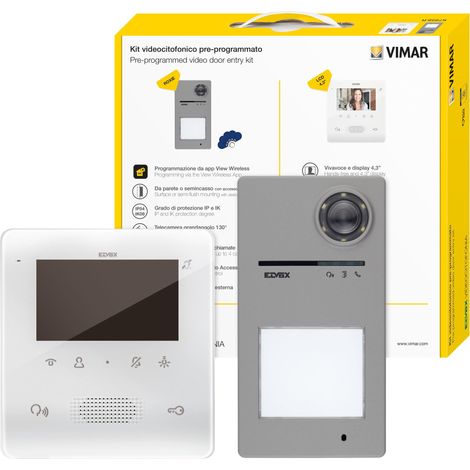 VIMAR - K7559.R Kit videocit.2F+espan.TabFree4,3in+40170