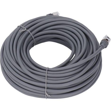 Câble rallonge Cat6 extérieur étanche haute vitesse 15m 49ft pour antenne rectangulaire Gen 3 V3 remplacement connecteur RJ45 (1/5)