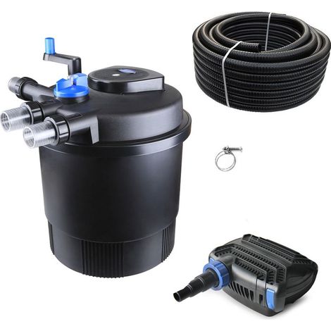 Druckteichfilter Set CPF 20000 mit 50W Eco Pumpe 10m Schlauch Nr.37