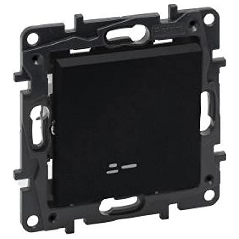 Bouton de sonnette unique, lumineux, noir, Niloe Step 1512