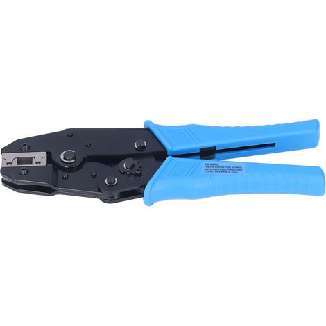 Pince à sertir à cliquet à verrouillage automatique pour cosses isolées de calibre 3/6 AWG pour raccordement de ligne (1/5)