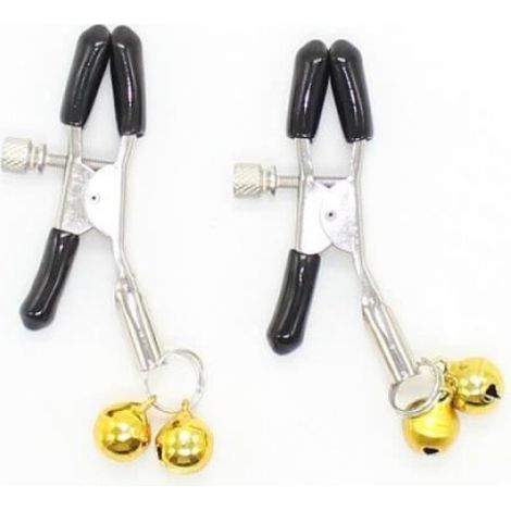 Pince Métallique - En Acier Inoxydable - Avec Chaîne - Hauteur 4,5 Cm - Ouverture Réglable - Pour Loisirs Créatifs Et Décoration - 1 Paire (1/4)