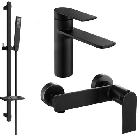 Mexen Zero DQ02 Brausegarnitur, Schwarz - 71104DQ02-70 (1/4)