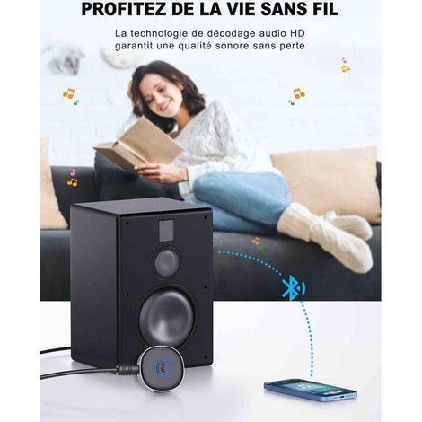 J33 récepteur Bluetooth amplificateur audio de voiture casque aux adaptateur de convertisseur audio Bluetooth sans fil dédié (1/5)