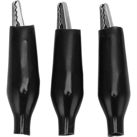 Lot de 100 Pinces de Test Électrique pour Chargeur de Batterie, Pince à Une Poignée, Assortiment de Serre-câbles, Charge, Noir (1/5)