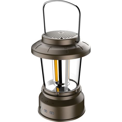 LED-Campinglaterne, wiederaufladbare Campinglampe mit Bluetooth-Lautsprecher, 4000mAh Powerbank, tragbare wasserdichte Campinglampe für Zeltcamping, Wandern, Angeln, Höhlen usw. (1/5)