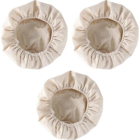 Dailygoods Bäckerleinen, 3 teilig Hochwertige Leinentücher Elastisches Band Sauerteigkorb Optimale Gärung Professionelle Antihaftbeschichtung Tei (1/5)