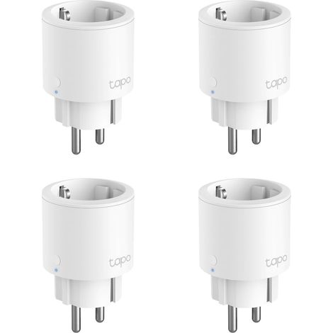 TP-Link Tapo P115(4-PACK) - Mini Enchufe Inteligente Wi-Fi con Monitoreo Energético, Programar el Encendido/Apagado, Ahorro Energía, Compatible con Alexa y Google Home, Color Blanco