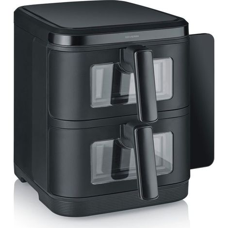 Severin FR2468 Friggitrice ad aria Doppia Zona 11 L 2800 W 9 Programmi Display LED Touch colore Nero (1/2)