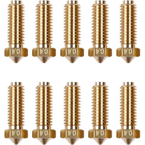 Buse Imprimante 3D 0,4 mm Haute Température Résistante à l'Usure Compatible Anycubic Kobra 2 (10 Pièces) (1/4)