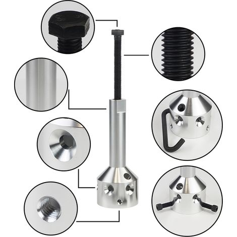 Abzieher für Nabenlüfterflügel, idealer Abzieher für 5/8''-Riemenantriebe und 1/2''- oder kleinere Direktantriebsmotorwellen. (1/5)