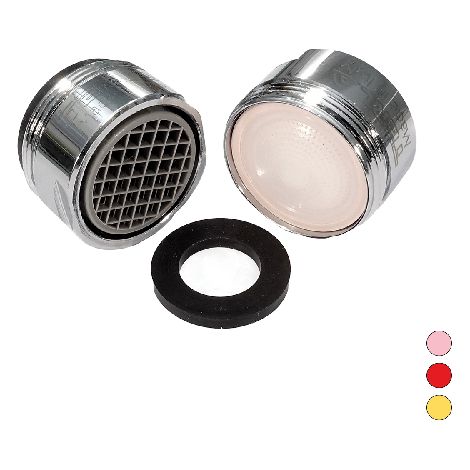 AERATORE ANTICALCARE CONSTANT M 24X1- 3,0 l/min - Rosa - R.A.87%- DH- pezzi 10