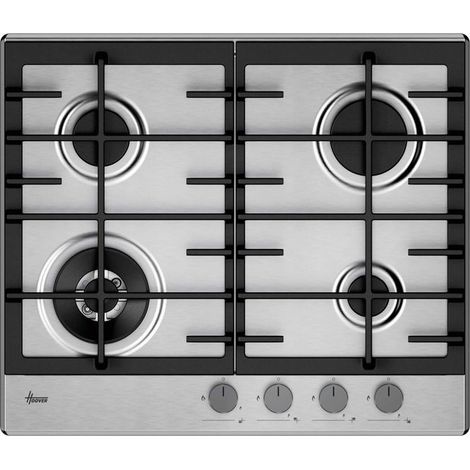 Hoover HHG6BF4C3X Piano Cottura a Gas Inox da Incasso 60 cm