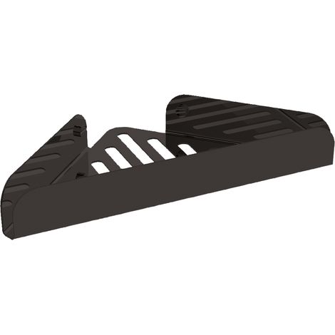 Lineabeta - Duschregal L.28,4 H.4 cm eckig Stahldraht schwarz matt