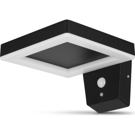 REV 2023001300 LED Solar Wandleuchte Square Schwarz
