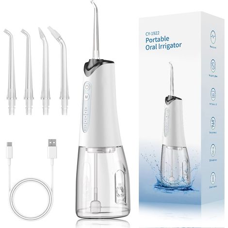 Jet Dentaire Hydropulseur, Irrigateur Oral, Water Flosser Portable (1/5)