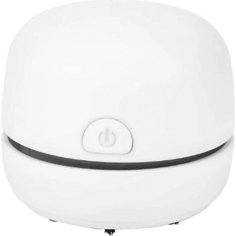 Mini aspirateur, nettoyeur de bureau, nettoyeur de clavier d'ordinateur portable sans fil, blanc (1/5)