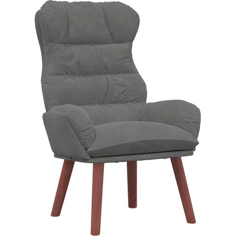 Fauteuil relax Fauteuil Gris foncé 69 x 74 x 93 cm Velours (1/5)