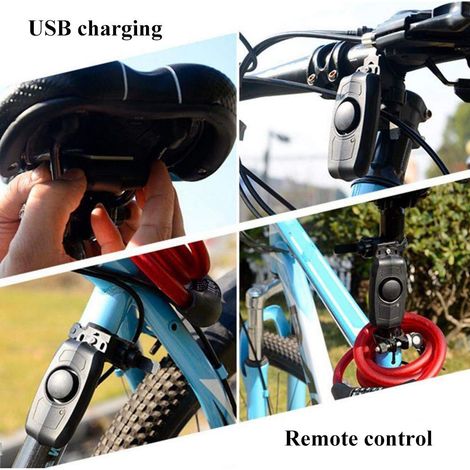 Mini alarme antivol avec télécommande et alarme vibrante pour vélo (1/4)