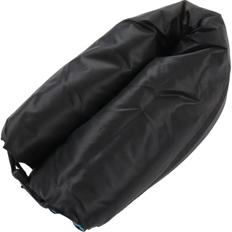 Aufblasbares Sofa, 1,86 m lang und 0,70 m breit, aus Oxford-Gewebe, leicht aufzublasen, ideal für Camping- und Strandurlaube, erhältlich in Schwarz und Grün. (1/4)
