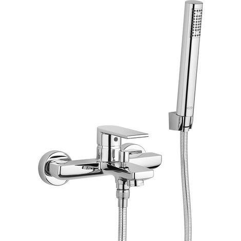 Gruppo vasca esterno con doccia duplex Jacuzzi rubinetteria Twilight ottone cromato 0TI00002JA03 (1/2)