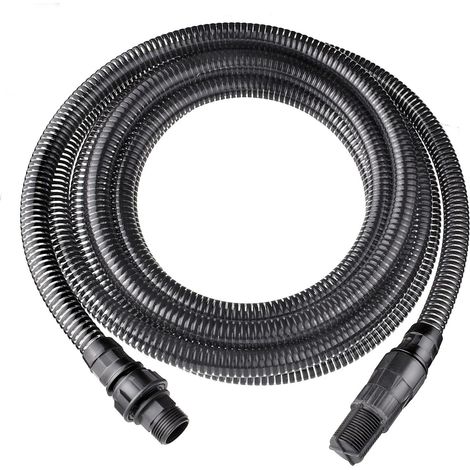 Tubo flessibile a spirale 1" con raccordi e valvole 7 metri