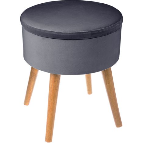Tabouret coffre en velours TESS (1/4)