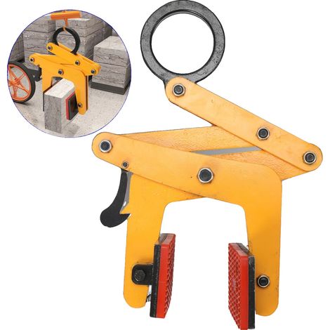Pince de levage en marbre, capacité de charge de 390 kg, largeur de serrage réglable de 3 à 8,5 cm, matériau en acier allié à faible teneur en carbone, design convivial, pèse 3,5 kg (1/5)