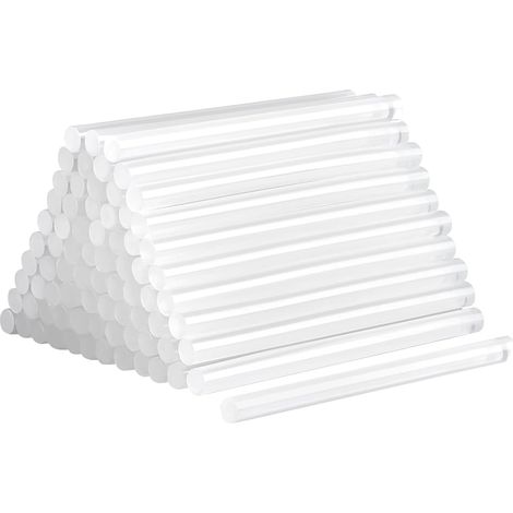 Bâtons de colle chaude, 220 pièces, 7 x 100 mm, transparents, pour pistolet à colle chaude, séchage rapide, pour bricolage, artisanat et réparations (220 pièces, 7 x 100 mm) (1/5)