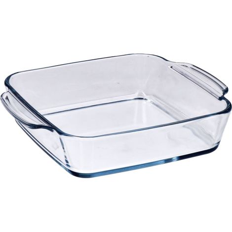 Pirofila da Forno Frigo Quadrata in Vetro Borosilicato 25 x 22 x 5,5 cm
