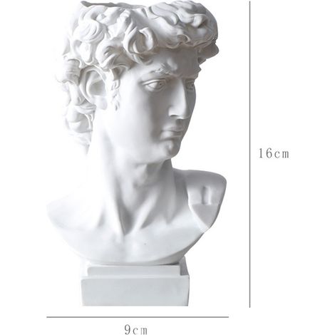 Vase porte-stylo David rétro de style nordique, ornement hydroponique pour coiffeuse et rangement pour pinceaux de maquillage. Grand modèle David très photogénique. (1/5)