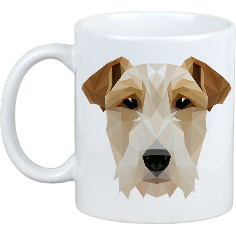 Wire Fox Terrier - tazza con foto e scritta cane geometrico Art-Dog (1/5)