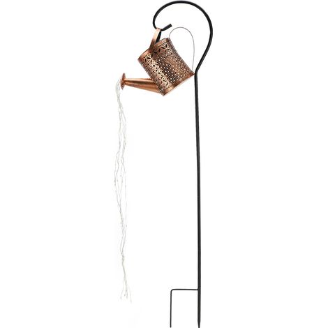Gartenleuchte aus Eisen im Vintage-Stil mit Solarbetrieb – 36 warmweiße LEDs, intelligente, sonnengesteuerte Beleuchtung (1/5)