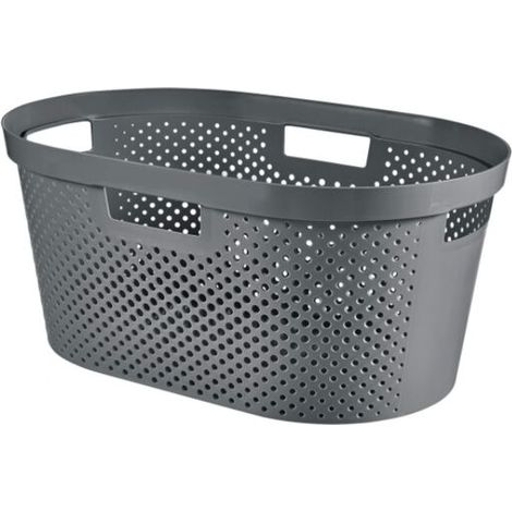 Panier à linge infini, panier à linge propre et sale, bien ventilé, pour salle de bain ou buanderie (1/5)