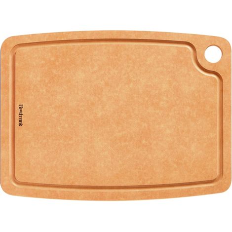 Planche à Découper en Fibres de Bois avec Rainure à Jus,Sans BPA,37x27 cm (1/5)