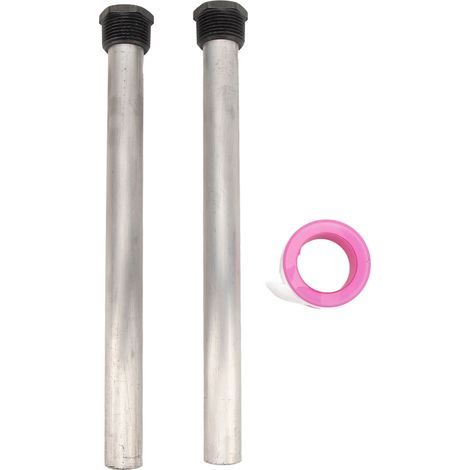 2 Tiges d'anode de protection pour chauffe-eau RV 19 x 235 mm Filetage 3/4 NPT Compatible avec Mor‑Flo