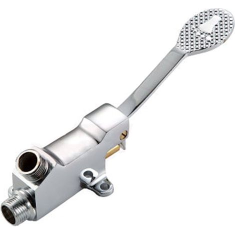 Pédale à eau froide pour lavabo, robinet de commande au pied (1/5)