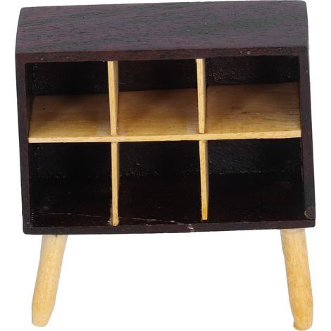 Miniatur-Vitrinenschrank im Maßstab 1:12 für Puppenhäuser mit Bücherregalen (1/5)