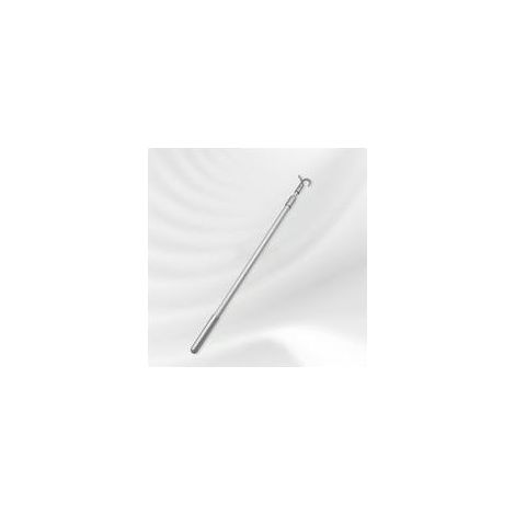 Teleskop-Fenstergardinenstange - 33 bis 60 cm - Aluminiumlegierung - Mit Haken - Für Jalousien und Dachfenster (1/5)