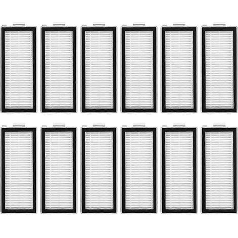 Ersatz-HEPA-Filter für den Roborock Qrevo Curv 2 Flow Saugroboter - Zubehör: waschbare Filter (12er-Packung) (1/5)