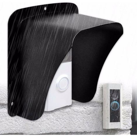Couvercle Sonnette - Couvercle Métallique Étanche pour Sonnette Sans Fil avec Caméra - Compatible avec Bouton et Anneau de Sonnette - 1 Pièce (1/4)