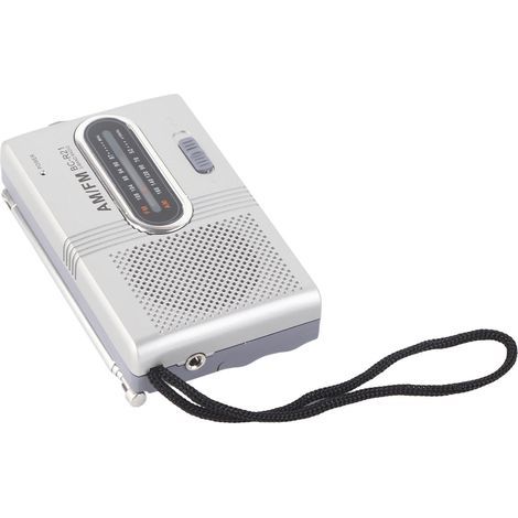 Tragbares Mini-AM/FM-Radio mit Stereolautsprechern und universellem Musikplayer