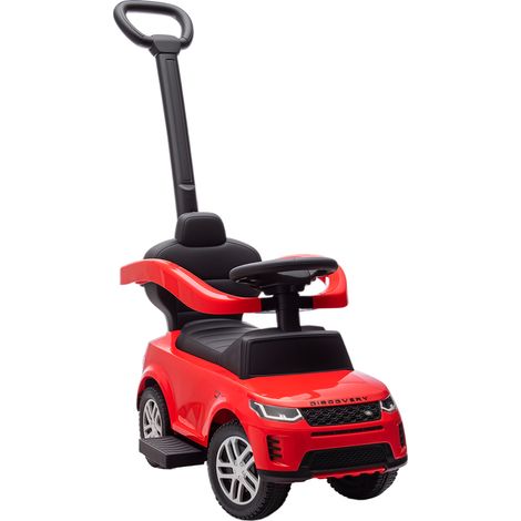 Correpasillos 2 en 1 para Niños de 18-36 Meses LAND ROVER DISCOVERY con Almacenaje Mango y Barandilla Extraíbles Rojo (1/5)